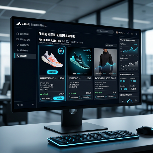 Logotipo de proyecto Adidas por Mística Lab