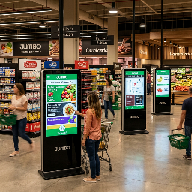 Digital Signage Cencosud por Mística Lab